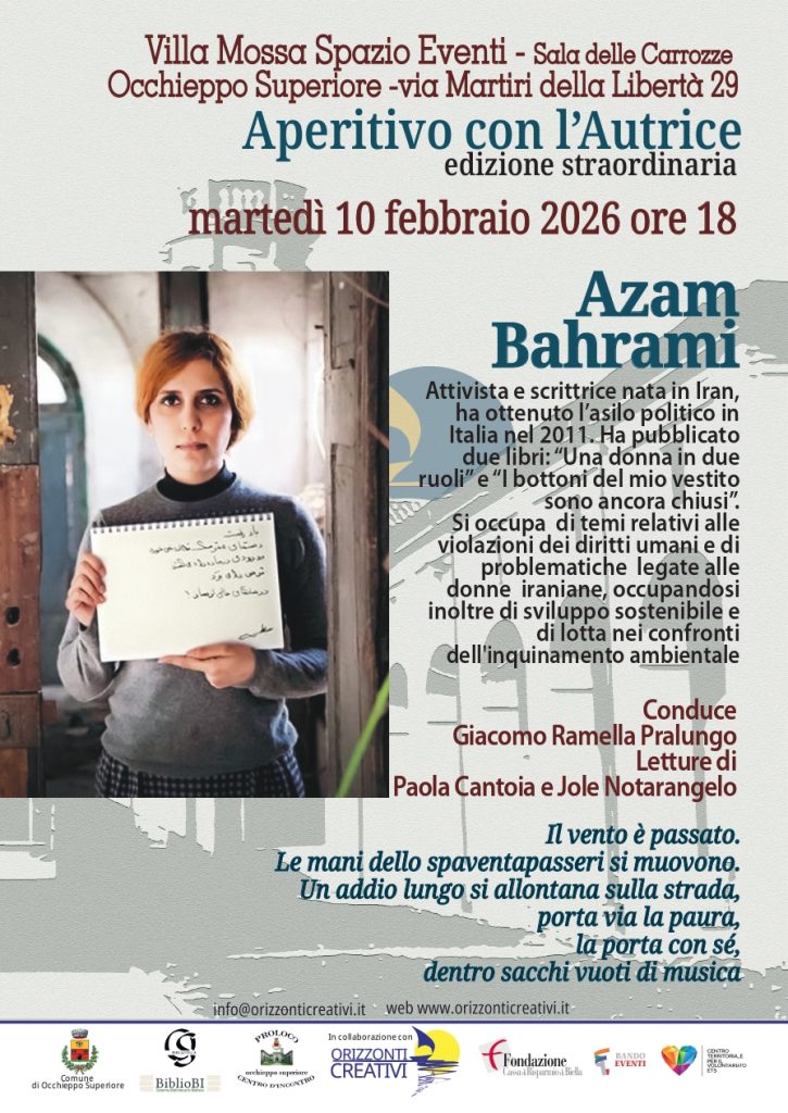 Aperitivo con Azam Bahrami - Centro territoriale volontariato Vercelli ...